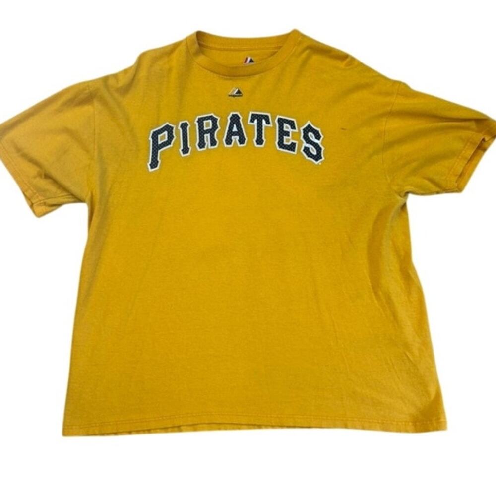 Pittsburgh Pirates MLB 2010 Pedro Alvarez Majestic yellow jersey shirt Size XL